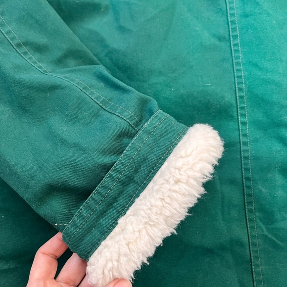 Amazing vintage Green Sherpa-Lined Jacket. Made in Canada - Picture 14 of 15
